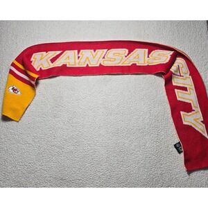 NFL Ultra Game Kansas City Chiefs Knit Scarf Red Yellow OSFM Arrowhead Logo